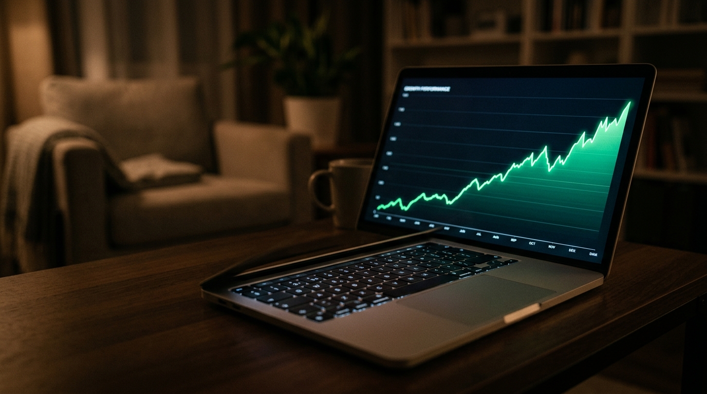 AI visibility trending upward over time